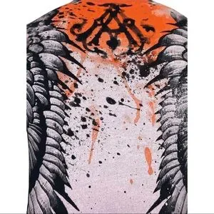 T-shirt Biker MMA T-shirt Uomo Affliction Archaic Cadaverous - Teschio E Croce, Taglie M-3XL, 100% Cotone, Nuovo Con Etichette Streetwear MMA Cotone 100